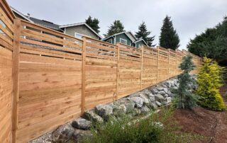 Installing cedar fence with soil strength for fence posts in Seattle